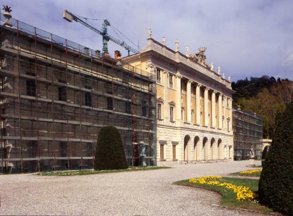 Villa Olmo durante il restauro 2002