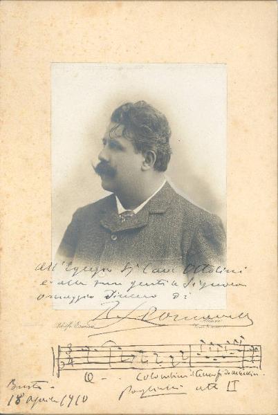 Ritratto di uomo - compositore Ruggero Leoncavallo (1857-1919)