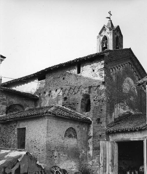 Frascarolo (Pv) - chiesa - Abbazia di S. Maria di Acqualunga - esterno - abside