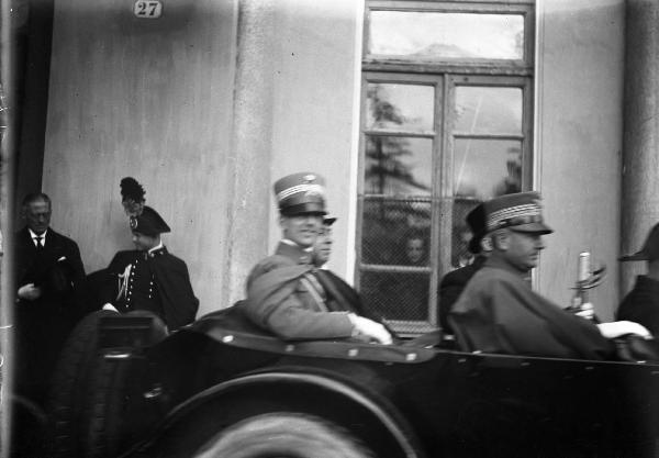 Voghera (Pv) - visita principe Umberto II di Savoia - auto