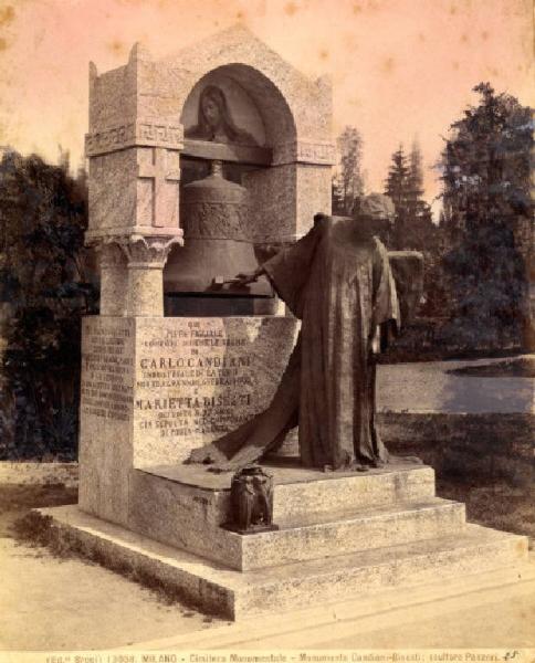Scultura - Monumento sepolcrale - Monumento Candiani-Bisesti - Nazareno Panzeri - Milano - Cimitero Monumentale