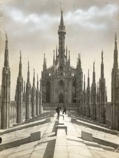 Milano - Duomo - Terrazzo principale e tiburio