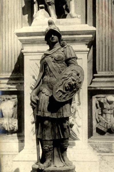 Venezia - Campanile di S Marco - Loggetta del Sansovino - Statua di Atena