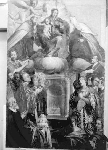 Dipinto - Madonna con Bambino e Santi - Breno - Mostra del restauro