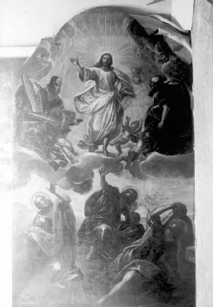 Pala d'altare dipinta - Ascensione di Cristo - Breno - Chiesa parrocchiale di S. Salvatore