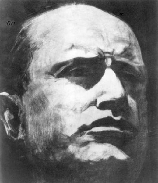 Dipinto - Benito Mussolini - Renzo Botti - Cremona