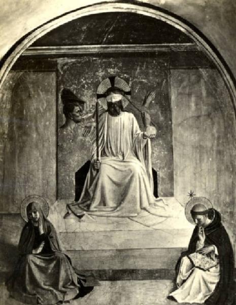 Dipinto - Cristo deriso, la Vergine e San Domenico - Beato Angelico - Firenze - Convento di S. Marco - Museo
