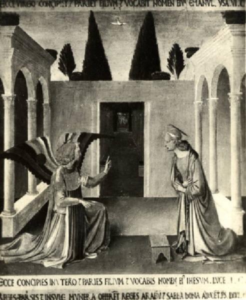 Dipinto - L' Annunciazione - Beato Angelico - Firenze - Convento di S. Marco - Museo