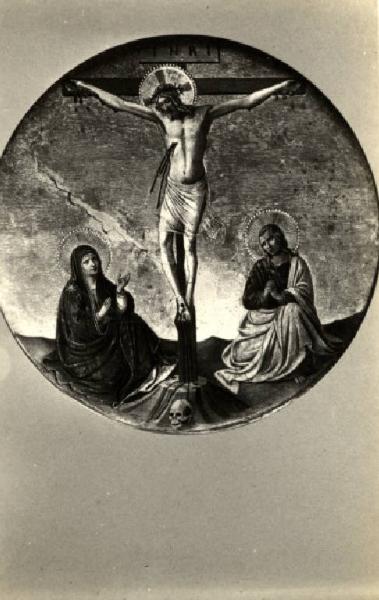 Dipinto - Crocifissione con la Vergine e S. Giovanni - Beato Angelico - Firenze - Convento di S. Marco - Museo