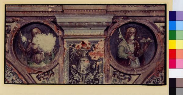 Meda - chiesa di San Vittore - medaglioni affrescati