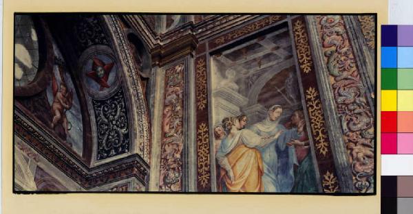 Meda - chiesa di San Vittore - affresco - particolare dell'ultima cappella laterale