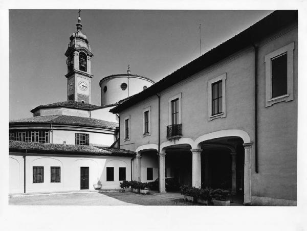 Inzago - villa Piola -  chiesa parrocchiale - campanile