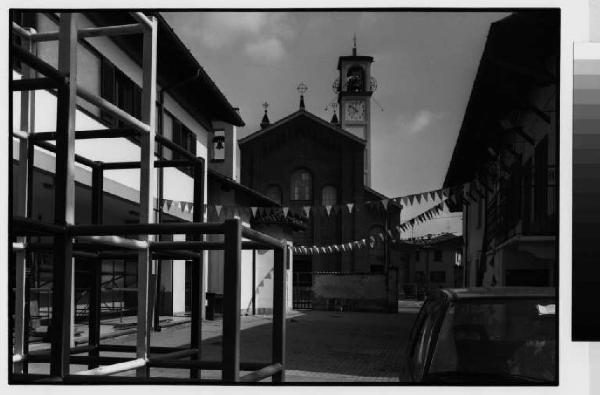 Albairate - via Cavour - chiesa di San Giorgio Martire