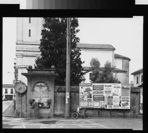 Arconate - incrocio tra via Sant'Eusebio e piazza della Libertà - nicchia votiva - chiesa di Sant'Eusebio