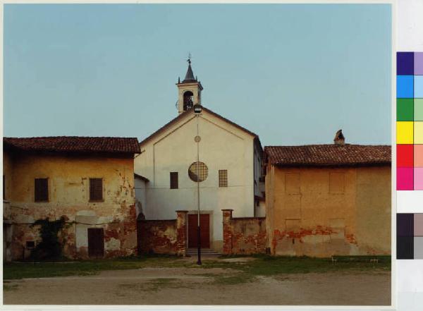 Vernate - chiesa dei Santi Cosma e Damiano - cascina - piazza