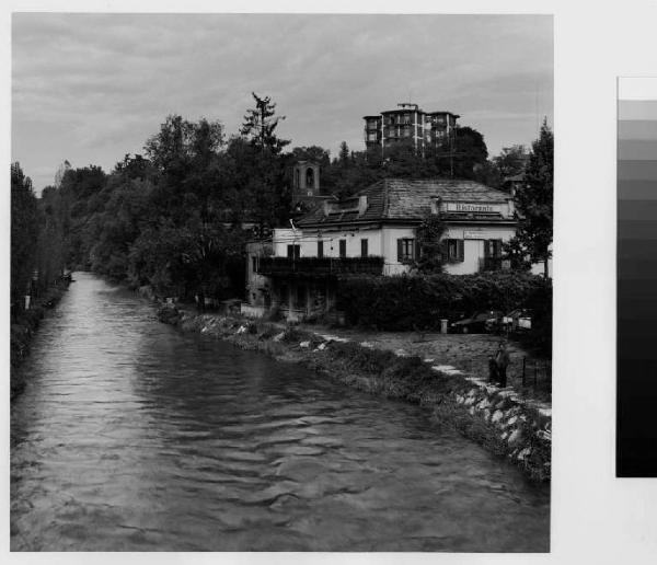 Triuggio - frazione di ponte Albiate - via Vittorio Veneto - fiume Lambrocentro abitato