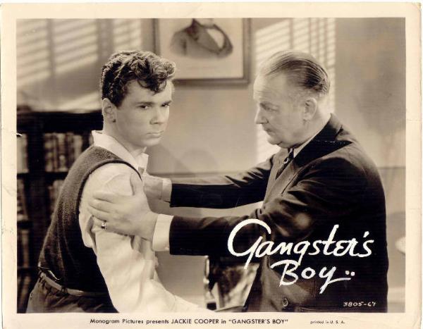 Scena del film "Il figlio del gangster" - regia di William Nigh - 1938 - attori Jackie Cooper e William Gould