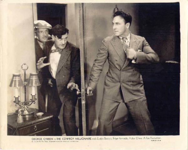 Scena del film "La corriera del West " - regia Edward F. Cline - 1935 - attore George O'Brien