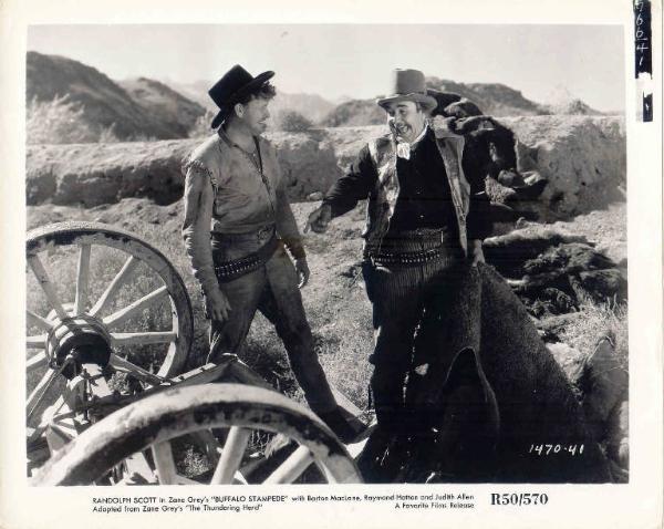 Scena del film "The Thundering Herd" - regia Henry Hathaway - 1933 - attore Noah Beery