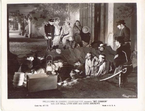 Scena del film "La grande cavalcata" - regia George B.Seitz - 1940 - attori Dana Andrews e Harold Huber