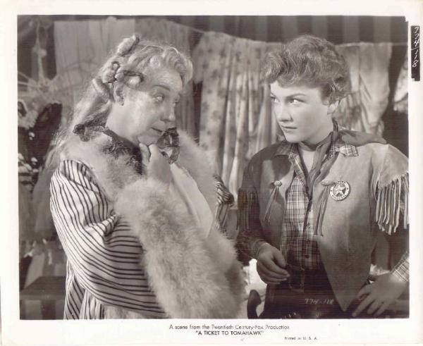 Scena del film "La figlia dello sceriffo" - regia Richard Sale - 1950 - attrice Anne Baxter