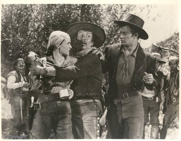 Scena del film "La conquista della California" - regia Lew Landers - 1952