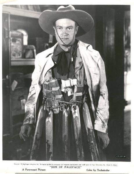Scena del film "Il figlio di viso pallido" - regia Frank Tashlin - 1952 - attore Bob Hope