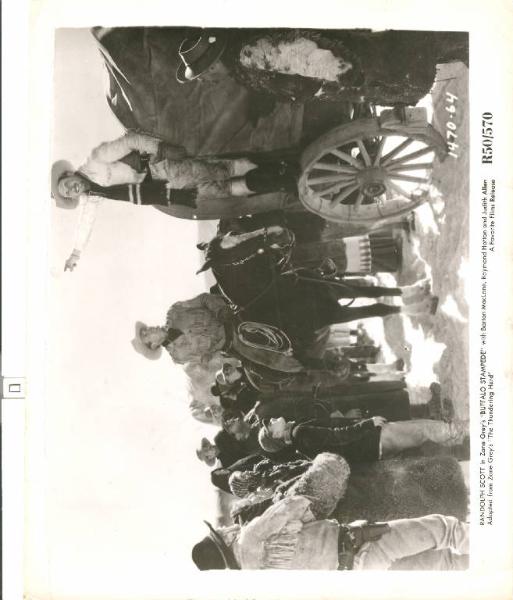 Scena del film "The Thundering Herd" - regia Henry Hathaway - 1933 - attore Randolph Scott