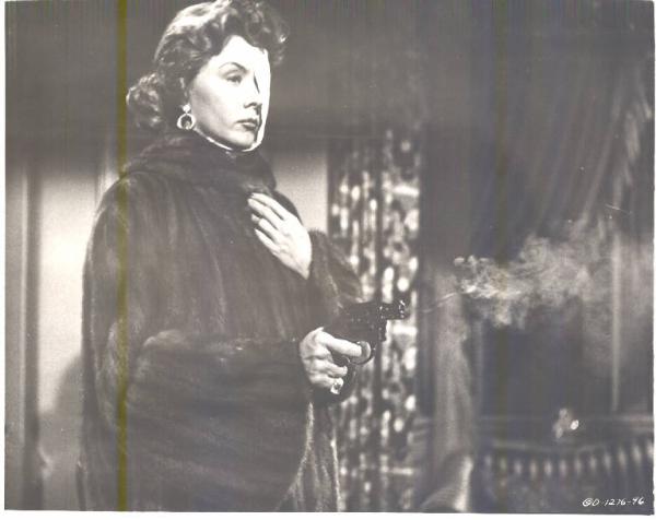 Scena del film "Il grande caldo" - regia Fritz Lang - 1953 - attrice Gloria Grahame