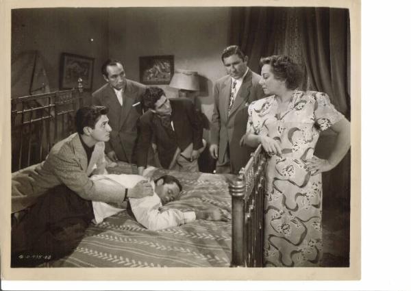 Scena del film "Fiesta d'amore e di morte" - regia Robert Rossen - 1951- attore Mel Ferrer