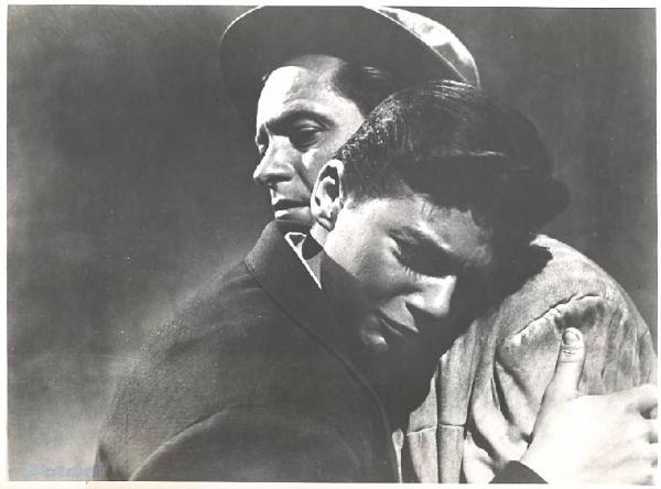 Scena del film "La vita vita che sognava" - regia William Dieterle - 1952 - attori Johnny Stewart e William Holden