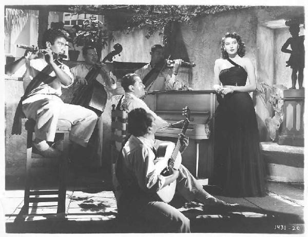 Scena del film "Corruzione" - regia Robert Z. Leonard- 1949 - attrice Ava Gardner