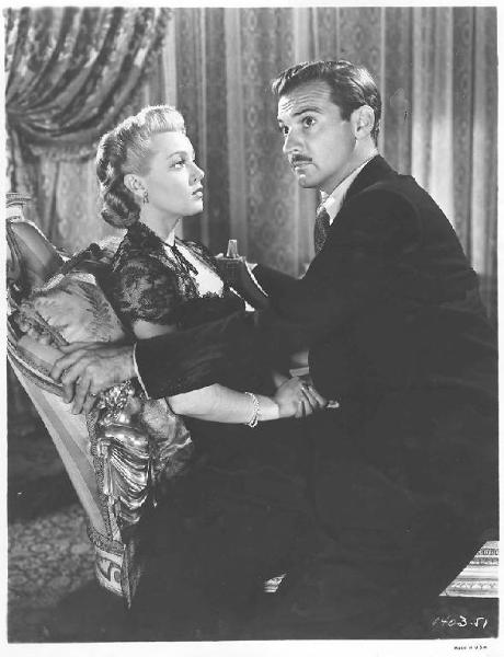 Scena del film "Il giudice Timberlane" (Cass Timberlane) - regia George Sidney - 1947 - attori Lana Turner e Zachary Scott