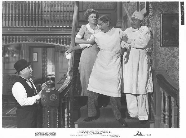 Scena del film "Dodici lo chiamano papà" (Cheaper by the Dozen) - regia Walter Lang - 1950 - attore Clifton Webb