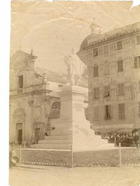 Chiavari - Piazza delle Carrozze - Monumento a Giuseppe Garibaldi - Augusto Rivalta / Risorgimento italiano