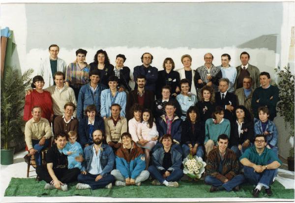 Ritratto di gruppo - Viadana - Elezioni comunali e circoscrizionali 1988 - Lista Verde