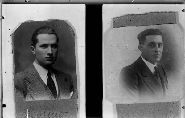 Ritratto maschile a mezzo busto: giovani uomini Italiani deportati e morti in un campo di concentramento nazista - Antonio Molino, , segretario generale della Caproni - Nazi-fascismo