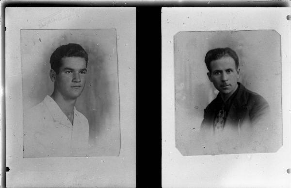 Ritratto maschile a mezzo busto: giovani uomini Italiani non identificati deportati e morti in un campo di concentramento nazista - Nazi-fascismo