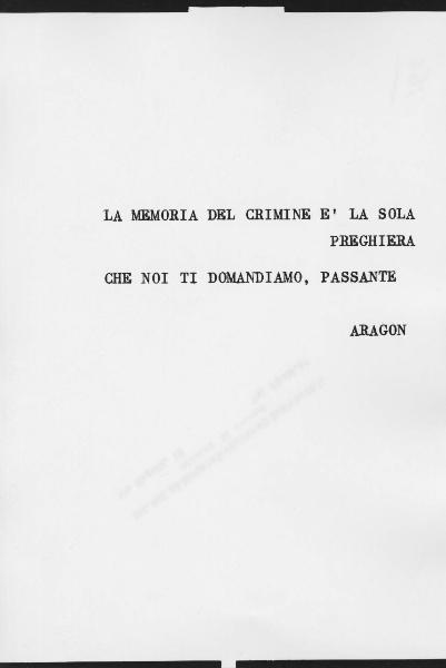 Testo di Louis Aragon - Nazismo e fascismo - Crimine - Memoria