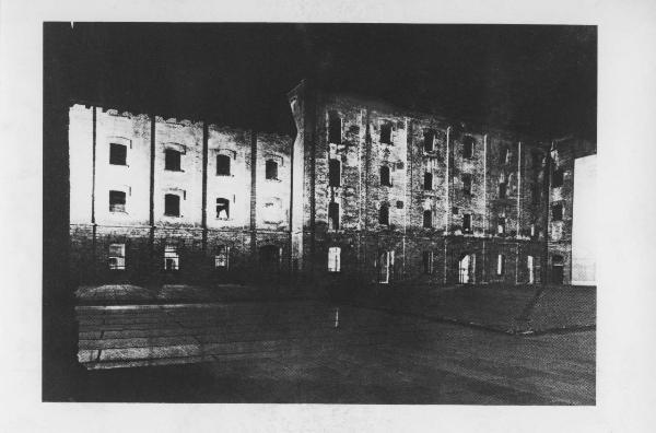 Italia, Trieste - Campo di concentramento / campo di detenzione Risiera di San Sabba - Nazismo - Facciata interna dell'edificio e cortile interno