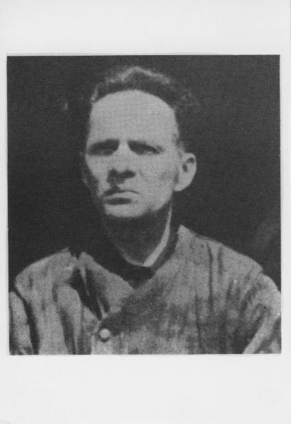 Ritratto maschile: volto di Rudolf Hoess, comandante del campo di concentramento di Auschwitz arrestato - Nazismo - Germania, Norimberga - Dopoguerra