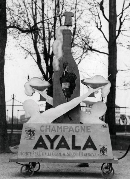 Fiera di Milano - Campionaria 1931 - Pubblicità mobile dello champagne Ayala
