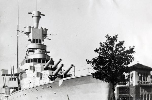 Fiera di Milano - Campionaria 1934 - Incrociatore della Lega navale italiana - Ricostruzione