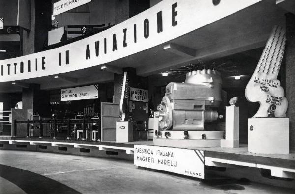Fiera di Milano - Salone internazionale aeronautico 1935 - Stand della Magneti Marelli
