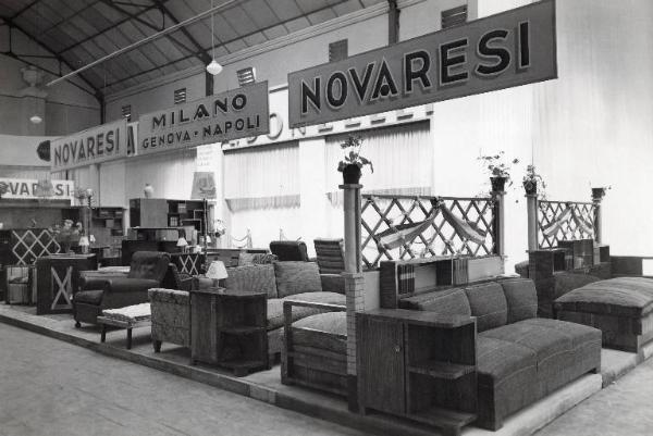 Fiera di Milano - Campionaria 1937 - Padiglione del mobilio - Stand della ditta Novaresi