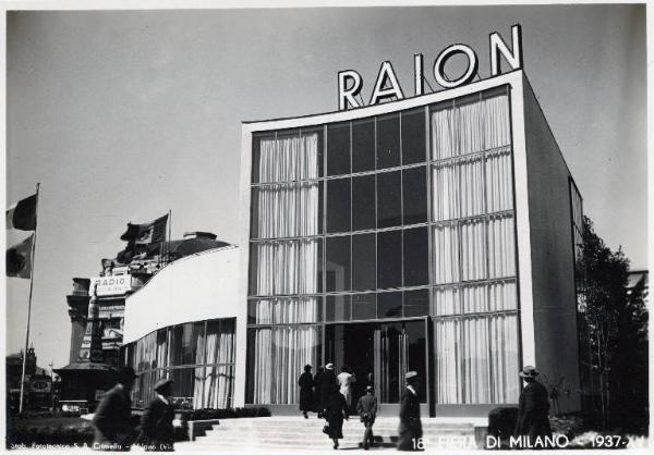 Fiera di Milano - Campionaria 1937 - Padiglione della Italrayon - Esterno
