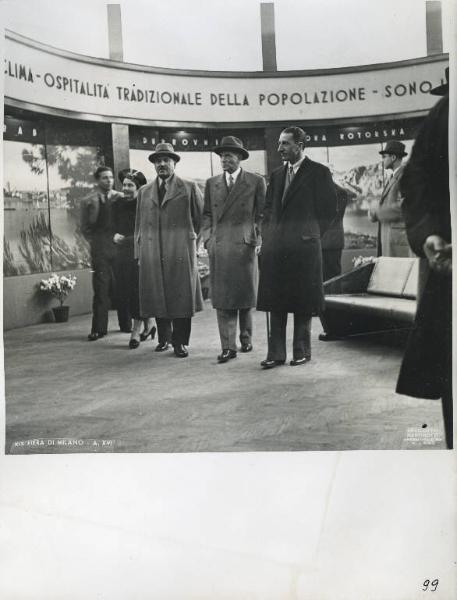 Fiera di Milano - Campionaria 1938 - Visita del primo ministro jugoslavo Milan Stojadinovic