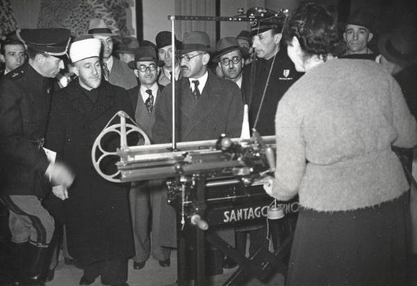 Fiera di Milano - Campionaria 1942 - Visita del Gran Mufti di Palestina Amil al-Husayni