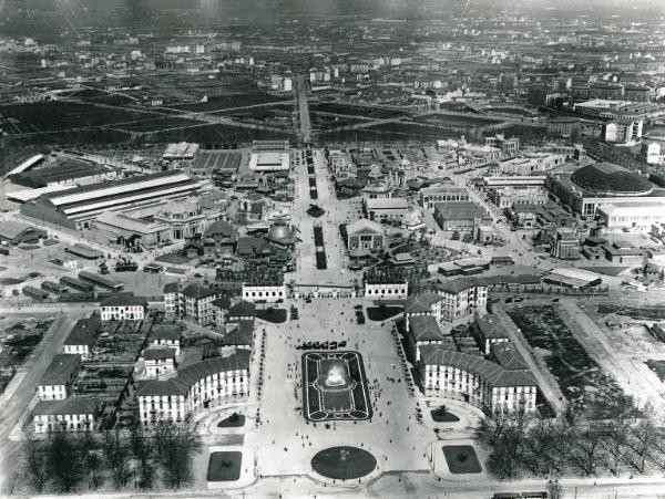 Fiera di Milano - Campionaria 1927 - Veduta aerea