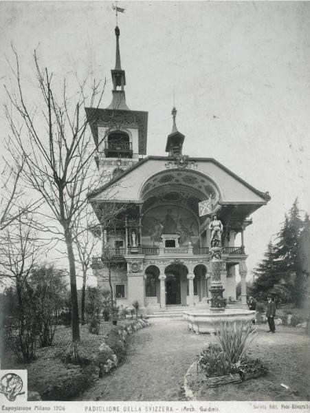 Milano - Esposizione internazionale 1906 - Padiglione della Svizzera - Esterno